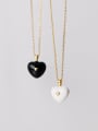 thumb 925 Sterling Silver Enamel Heart Minimalist Necklace 1