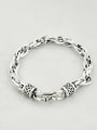thumb Vintage Sterling Silver With Simple Retro Hollow Chain Bracelets 0