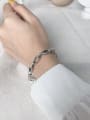 thumb Vintage Sterling Silver With Simple Retro Hollow Chain  Bracelets 2