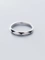 thumb 925 Sterling Silver  Minimalist Round Free Size Ring 2