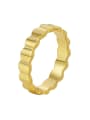 thumb Brass Geometric Minimalist Band Ring 3