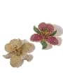 thumb Copper Cubic Zirconia White Flower Dainty Brooches 2
