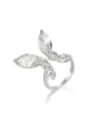 thumb 925 Sterling Silver Cubic Zirconia Butterfly Luxury Band Ring 0