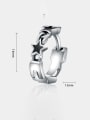 thumb Titanium Steel Enamel Pentagram Hip Hop Single Earring(Single-Only One) 2