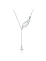 thumb 925 Sterling Silver Wing Cute Tassel Lariat Necklace 2