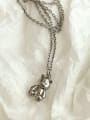 thumb 925 Sterling Silver  Vintage Bear Pendant Necklace 4
