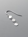 thumb 925 Sterling Silver Geometric Minimalist Hook Earring 3