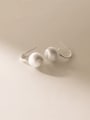 thumb 925 Sterling Silver Round Ball Minimalist Drop Earring 0