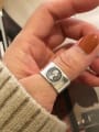 thumb 925 Sterling Silver Vintage Portrait Relief  Free Size Ring 0