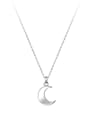 thumb 925 Sterling Silver Shell Moon Minimalist Necklace 3