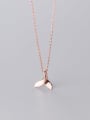 thumb 925 Sterling Silver Fish tail Minimalist  Pendant Necklace 2