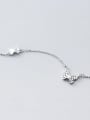 thumb 925 Sterling Silver Rhinestone Butterfly Minimalist Necklace 2