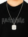 thumb Stainless steel  Chain Alloy Pendant  Rhinestone Horse Hip Hop Necklace 1