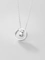 thumb 925 Sterling Silver With  Fashion Minimalist  Hollow Round Necklaces 1