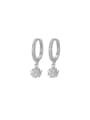 thumb 925 Sterling Silver Cubic Zirconia Pentagram Trend Huggie Earring 4