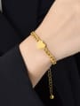 thumb Stainless steel Heart Hip Hop Link  Hollow Chain Bracelet 1
