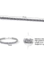 thumb Titanium Steel Irregular Minimalist Link Bracelet 3