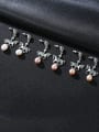 thumb 925 Sterling Silver Freshwater Pearl White Horse Trend Drop Earring 1