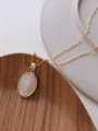 thumb 925 Sterling Silver Shell Oval Minimalist Necklace 2