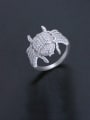 thumb Brass Cubic Zirconia Insect Luxury Band Ring 2