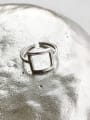thumb 925 Sterling Silver Geometric Trend Blank Ring 0