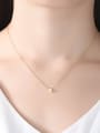 thumb 925 Sterling Silver Simple Smooth Round pendant  Necklace 1