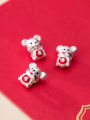 thumb 925 Sterling Silver With  Cute Mouse Beads Diy Jewelry Accessories 2