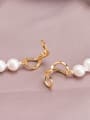 thumb Brass Freshwater Pearl Round Minimalist Long Strand Necklace 4