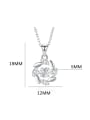 thumb 925 Sterling Silver Moissanite Flower Dainty Necklace 3