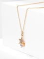 thumb Alloy Cubic Zirconia Star Dainty Necklace 2