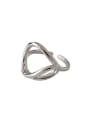 thumb 925 Sterling Silver  Minimalist Minimalist lines interwoven Free Size Ring 0