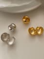 thumb 925 Sterling Silver Ball Minimalist Stud Earring (Single-Only One) 0