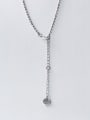 thumb 925 Sterling Silver Round  Bead Vintage Necklace 3