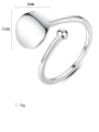thumb 925 Sterling Silver Smooth Round Minimalist  Free Size Band Ring 2