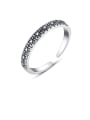 thumb 925 Sterling Silver Round Vintage Free Size Band Ring 0