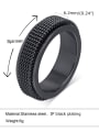 thumb Stainless steel Geometric Hip Hop Band Ring 1