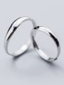 thumb 925 Sterling Silver Smooth Round Minimalist Free Size Ring 1