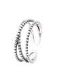 thumb 925 Sterling Silver Twist Geometric Vintage Stackable Ring 3