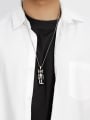 thumb Stainless steel Alloy Pendant Robot Hip Hop Long Strand Necklace 1