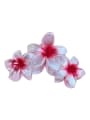 thumb Alloy Resin  Minimalist Flower  Multi Color Jaw Hair Claw 3