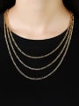 thumb Stainless steel Geometric Minimalist Chain Necklace 0