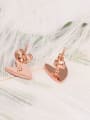 thumb Titanium Enamel Heart Minimalist Stud Earring 2
