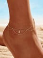 thumb 925 Sterling Silver Cubic Zirconia Geometric Minimalist   Anklet 1