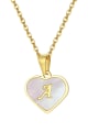 thumb Stainless steel Shell Heart Hip Hop Necklace 0