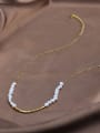 thumb 925 Sterling Silver Freshwater Pearl Geometric Vintage Beaded Necklace 3