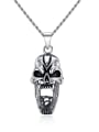 thumb Stainless steel Skull Hip Hop Necklace 0