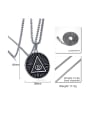 thumb Stainless steel Geometric Vintage Necklace 1