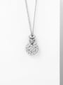 thumb Alloy Cubic Zirconia Round Dainty Necklace 1