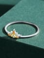 thumb 925 Sterling Silver Cubic Zirconia Crown Classic Band Ring 3
