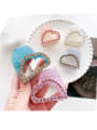 thumb Cellulose Acetate Trend Heart Multi Color Jaw Hair Claw 1